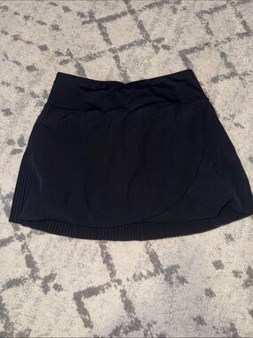 Baleaf Black Active Mini Skirt with Wrap Panel